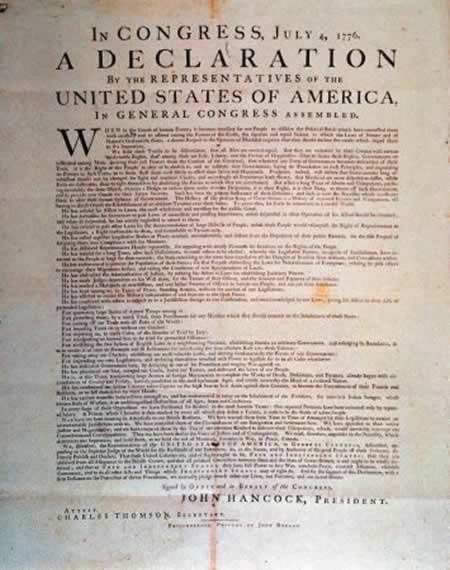 El hombre que compró la declaración de independencia en 4 dolares