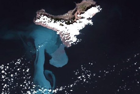 Así se ve la erupción de El Hierro desde el espacio 