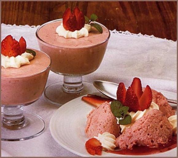 Mousse de frutillas