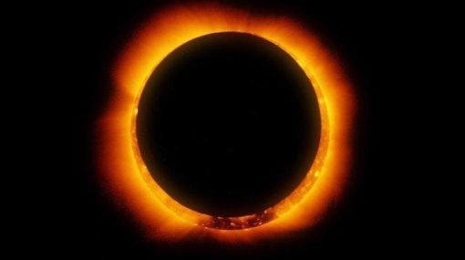 La increíble fotografía de un eclipse solar desde la Antártida