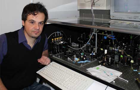 La fuerza de la luz para estirar una sola molécula.