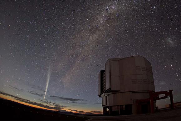 Desde Chile captan una imagen del cometa Lovejoy.